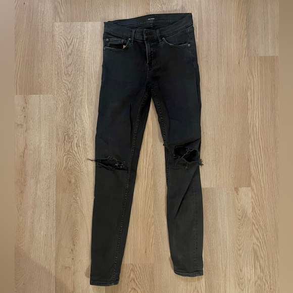 Frame Denim Le Skinny Size 26 Black - Picture 1 of 3